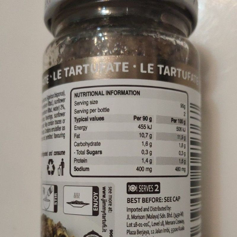 Tartufi Jimmy Truffle Sauce (180g)