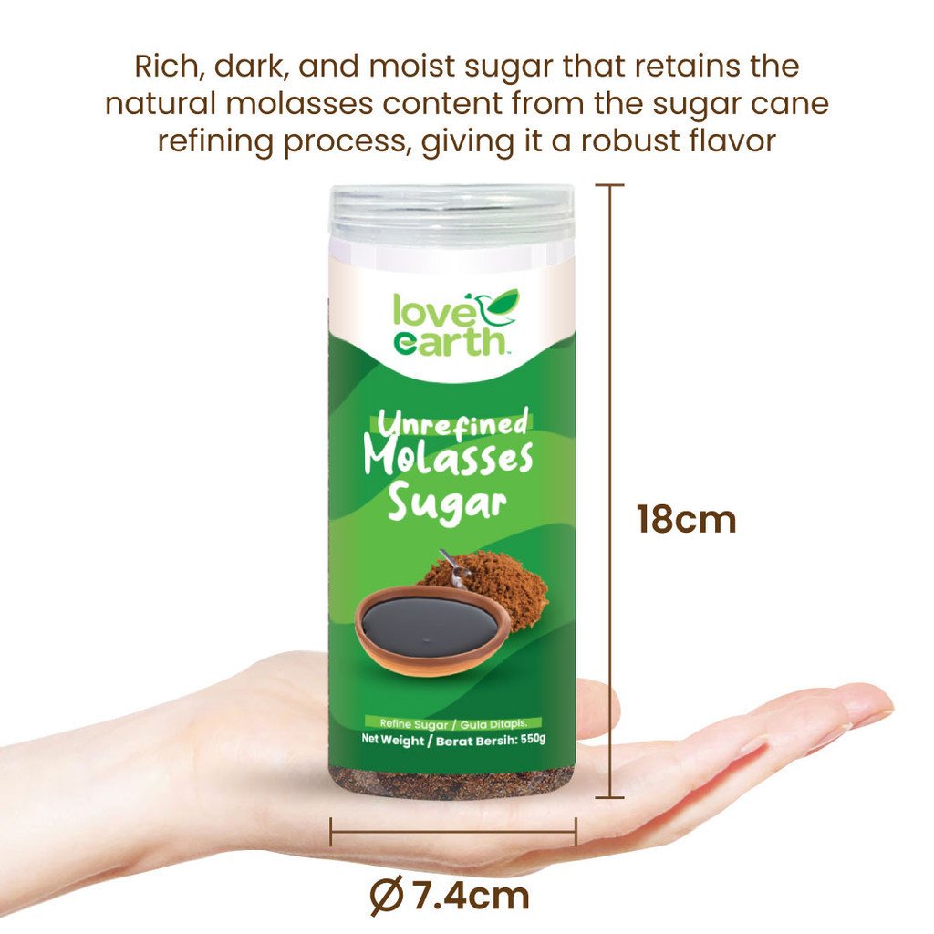 Unrefined Molasses Soft Sugar 550g