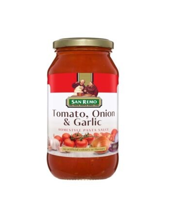 San Remo Pasta Sauce Tomato, Onion & Garlic 500g